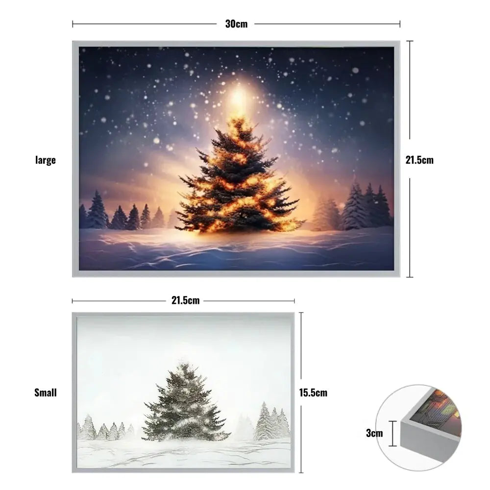 Christmas Tree Decoration LED Rechargeable Lamp Painting